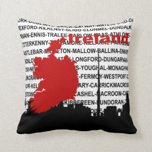 Grafisches Irland-Kissen Kissen