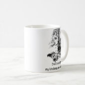 Grafisches Kunst-Grauer Wolf-Wildlife-Kindness-Zit Kaffeetasse (VorderseiteRechts)