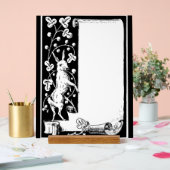 Grafisches Kunstkaninchen und Acrylzeichen Acrylschild (Hochzeit)