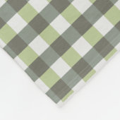 Grafisches mit Ziegeln gedecktes Grün und Grau Fleecedecke (Ecke)