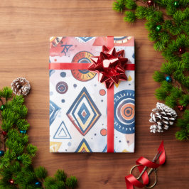 Grafisches Motiv Geschenkpapier