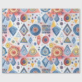 Grafisches Motiv Geschenkpapier (Flach)