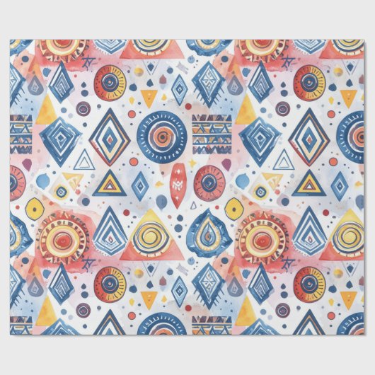 Grafisches Motiv Geschenkpapier (Flach)