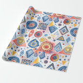 Grafisches Motiv Geschenkpapier (Ungerollt)