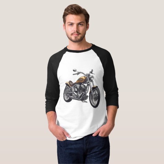 Grafisches Motorrad T-Shirt (Vorne ganz)