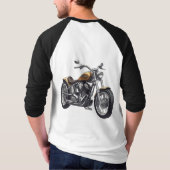 Grafisches Motorrad T-Shirt (Rückseite)