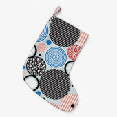 grafisches Muster mehrfarbiger Kreise verschiedene Kleiner Weihnachtsstrumpf (Vorderansicht (hängend))