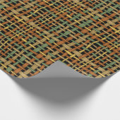 Grafisches natürliches schauendes gesponnenes geschenkpapier (Ecke)