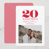 Grafisches neues Jahr Feiertagskarte (Vorne/Hinten)