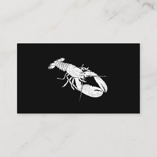 Grafisches Restaurant mit schwarzer und weißer Hum Visitenkarte (Rückseite)