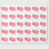 GRAFISCHES ROSA SCHWEIN-MUSTER GESCHENKPAPIER (Flach)