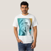 Grafisches Silhouette-Gesichts-MischT - Shirt (Vorne ganz)