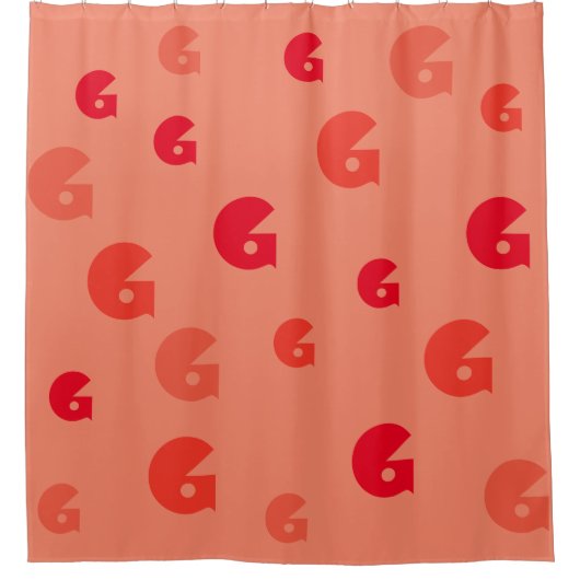 Grafisches Symbol Ihr Anfangsmuster auf Duschvorhang (Vorderseite)