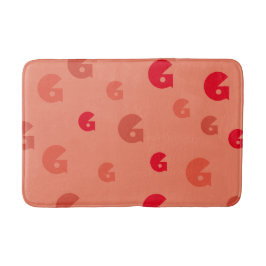 Grafisches Symbol Ihr erstes Muster auf einer beli Badematte