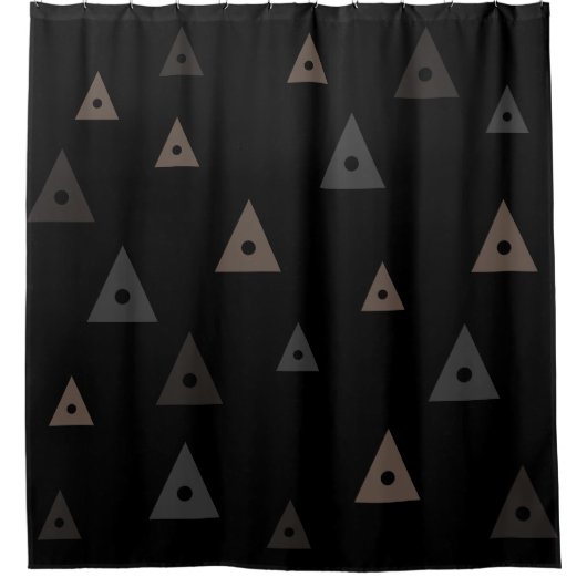 Grafisches Symbol Ihr erstes Muster auf einer beli Duschvorhang (Vorderseite)