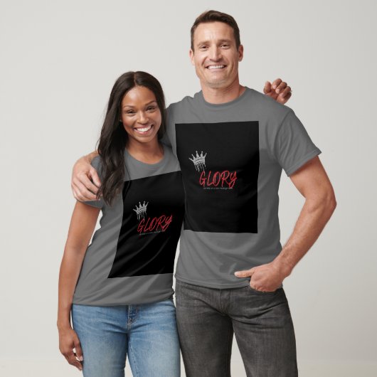 Grafisches T-Shirt mit Glory Vibes (Unisex)