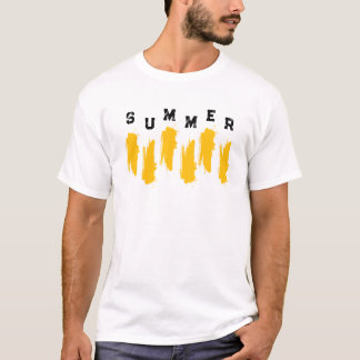 Grafisches T-Shirt mit goldenen Sommer-Vibes Minim