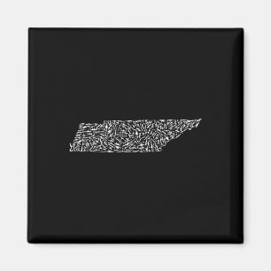 Grafisches Tennessee Amerika Distressed Trump Waff Magnet