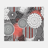 Grafisches Vintage und Illustration mit abstraktem Fleecedecke (Vorderseite (Horizontal))