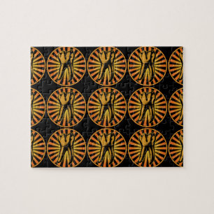 Grafisches Zahn-Emblem Puzzle