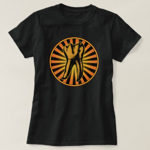 Grafisches Zahn-Emblem T-Shirt