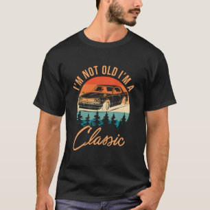Grafisches Zitat von Retro Car T-Shirt