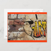 Grafiti Artist Postkarte (Vorne/Hinten)