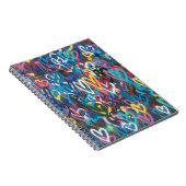 Grafiti Hearts Notizblock (Rechte Seite)