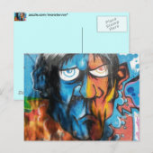 Grafitti Art Postkarte (Vorne/Hinten)