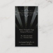 Grafitti Burst Crow Grunge Artist Business Card Visitenkarte (Rückseite)