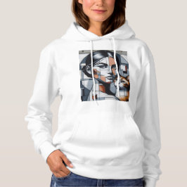 Grafitti Cat Lady Hoodie