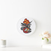 Grafitti-Gesicht Runde Wanduhr (Zuhause)