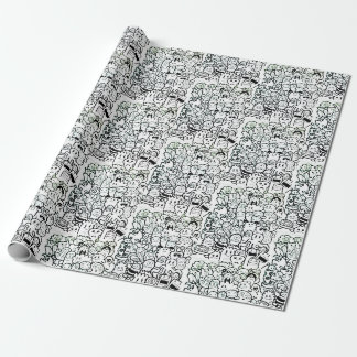 GRAFITTI HAPPY MONSTER Wrapping Paper Geschenkpapier