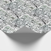 GRAFITTI HAPPY MONSTER Wrapping Paper Geschenkpapier (Ecke)