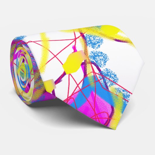 Grafitti Inspiriert Woo Krawatte (Gerollt)