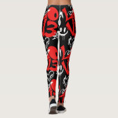 Grafitti LIEBE B. Black BG Leggings (Rückseite)