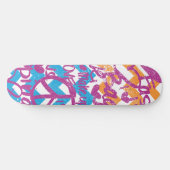 Grafitti Lila Skateboard (Horizontal)