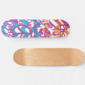 Grafitti Lila Skateboard (Horizontal)