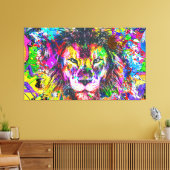 Grafitti Lion Leinwanddruck (Insitu (Wohnzimmer))