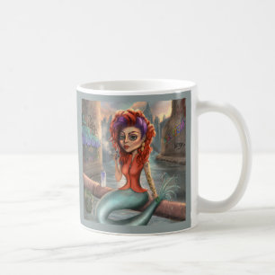 Grafitti Mermaid Kaffeetasse