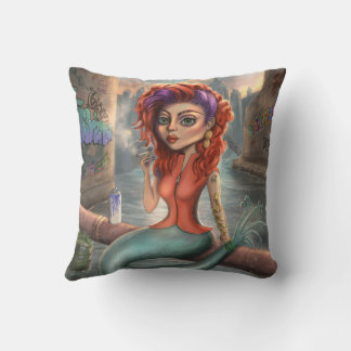 Grafitti Mermaid Kissen