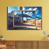 Grafitti Stadt Leinwanddruck (Insitu (Wohnzimmer))