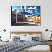 Grafitti Stadt Leinwanddruck (Insitu (Schlafzimmer))