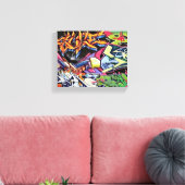 Grafitti Wall Print Leinwanddruck (Insitu (Wohnzimmer))