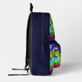 Grafitti Yes Pink Lila Green Rucksack (Links)