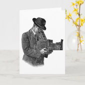 "Graflex Camera" Werbegrusskarte Karte (Gelbe Blume)