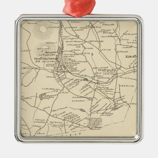 Grafton, Grafton Co Silbernes Ornament (Vorne)