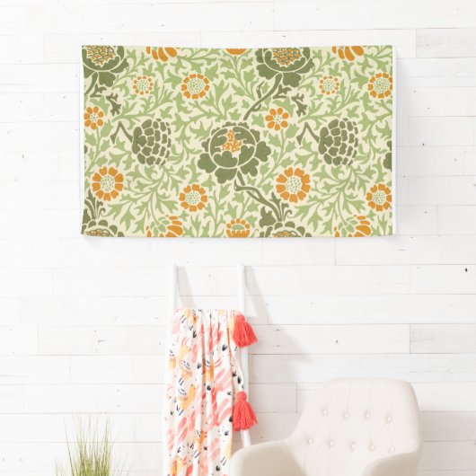 Grafton Pattern (von William Morris) Banner (Insitu)