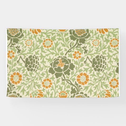Grafton Pattern (von William Morris) Banner (Horizontal)