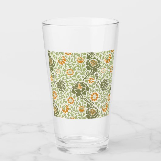 Grafton Pattern (von William Morris) Glas (Vorderseite)